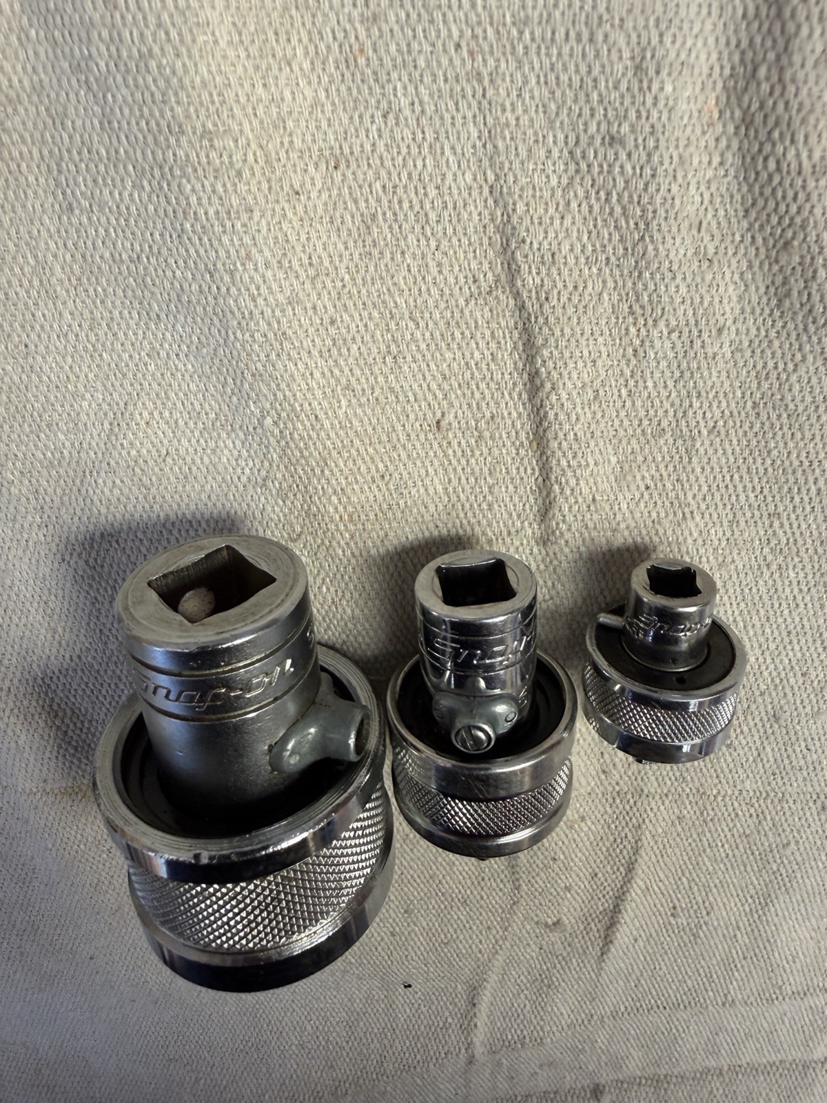 Snap-On TM67A F77A S77 Ratcheting Breaker Bar Adapter Set 1/4 3/8 1/2 USA