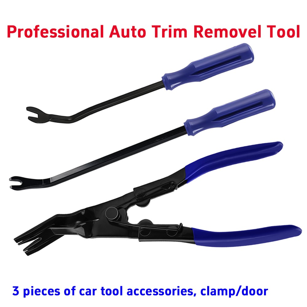 3PCS Auto Trim Clip Remover Tool Removal Pliers Fastener Door Panel Retainer Set