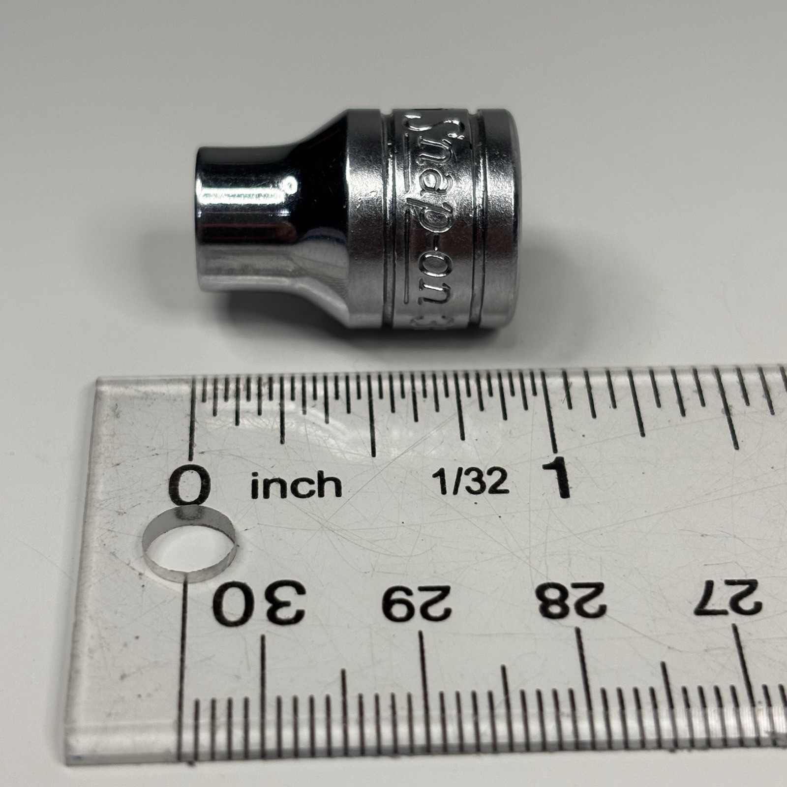 Snap On WF95 3/8 Drive 6 Point British Standard 3BA Shallow Socket USA 1967 VTG