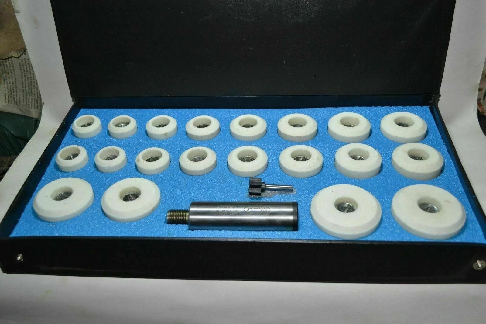 BLACK & DECKER VALVE SEAT GRINDER STONES & HOLDER KIT FINISHING CUT USA