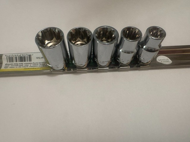 NEW Craftsman 5pc SAE 8-Point 3/8″ Drive Socket Set Lot (1/4″ to 1/2″) + RAIL