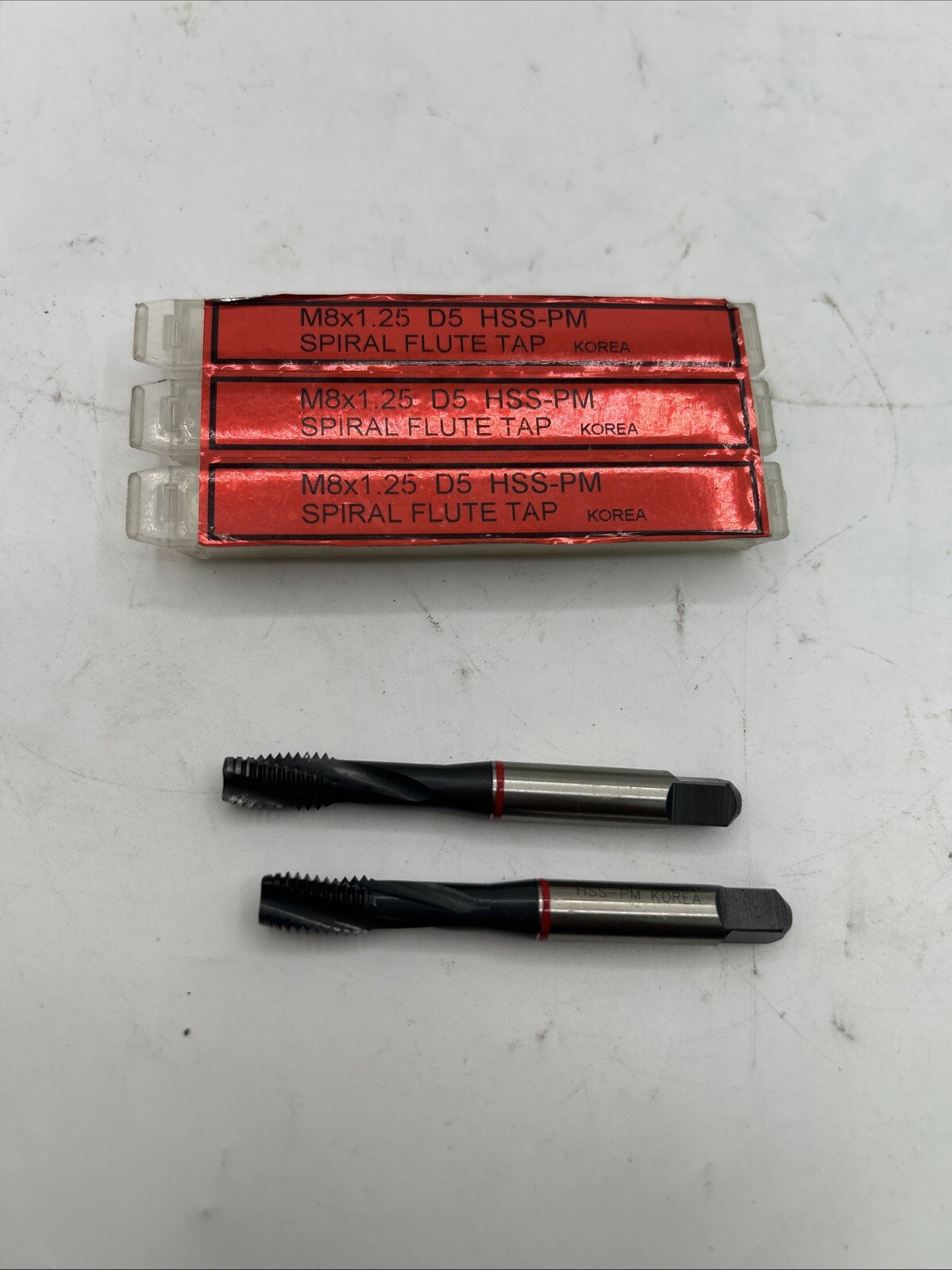 Lot Of 2 M8 X 1.25 D5 HSS-PM Plug Hand Tap Morse See Pics 30 Days Warranty
