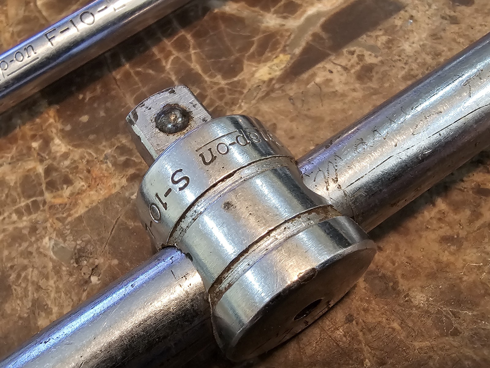 Vintage Snap-on SN18A & S10L 1/2″ Drive Breaker T Bar – 18″ & F10L 10″ 3/8″ Bar