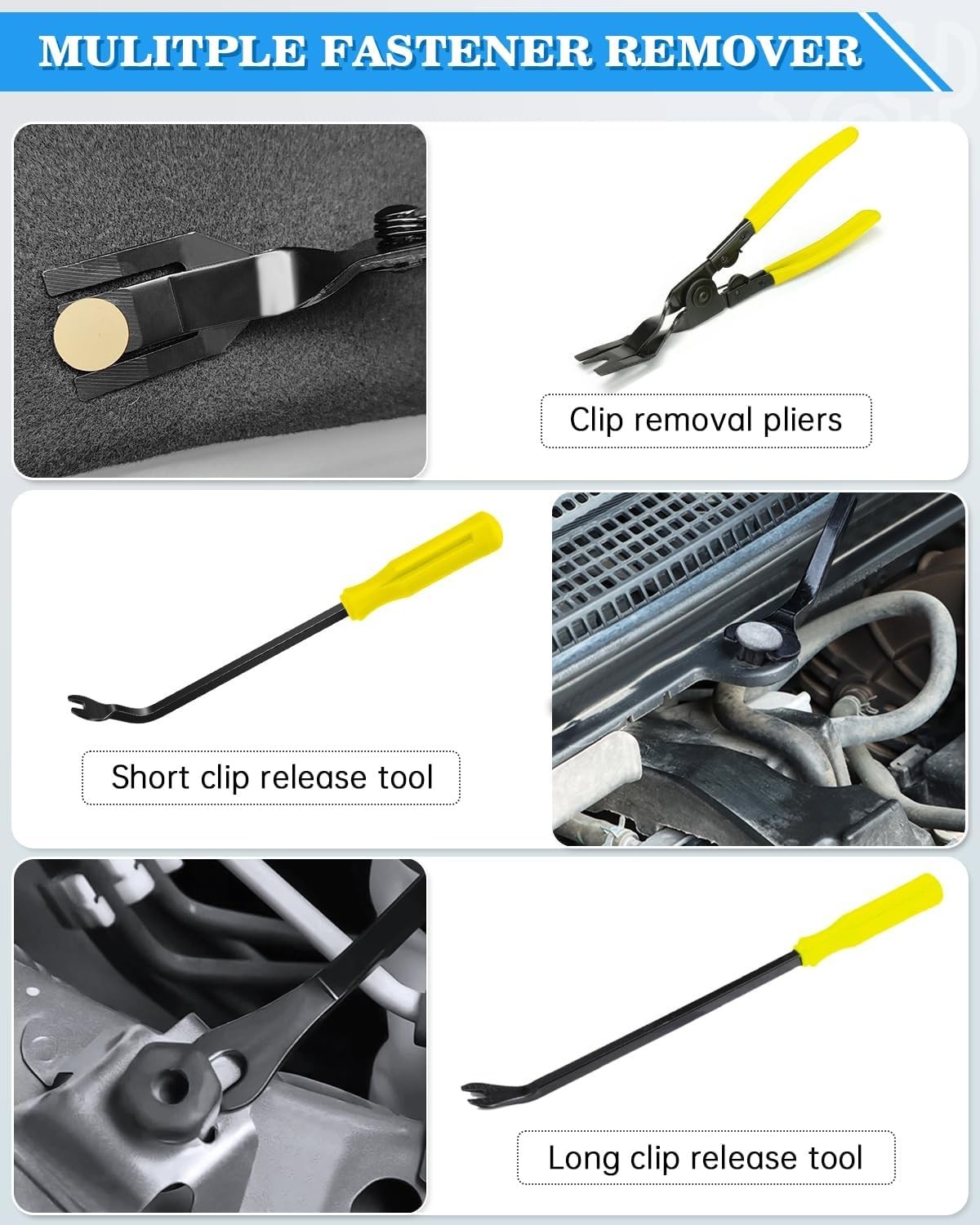 Comprehensive 19PCS Auto Trim Tool Set with Portable Storage Bag – Lightweight