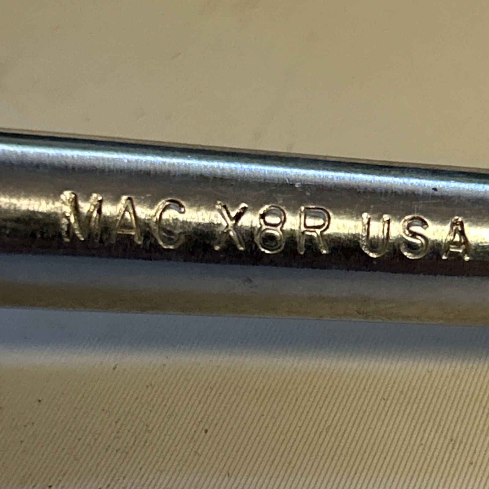 Vintage MAC 3/8″ Drive Knurled Handle Ratchet X8R 7.5″ Long