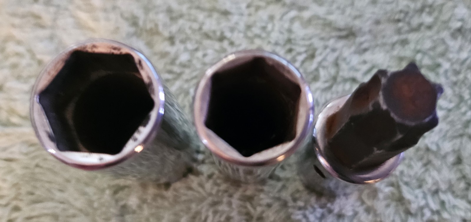 SnapOn Deep Sockets & Torx Bit- 1/4dr-STMM12-STMM14-3/8D-FTX55