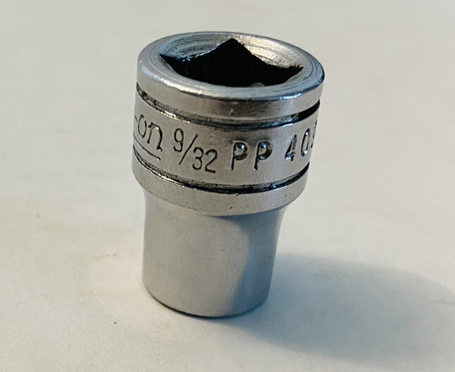 Vintage Snap-on PP409 9/32 Pipe Plug Socket 3/8” Drive Made In USA