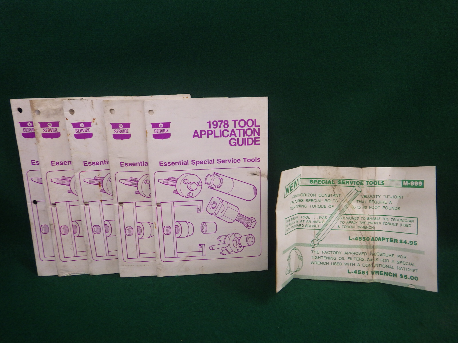 Miller 4495 special service tool set Dodge Omni/Plymouth Horizon 1978 Mopar