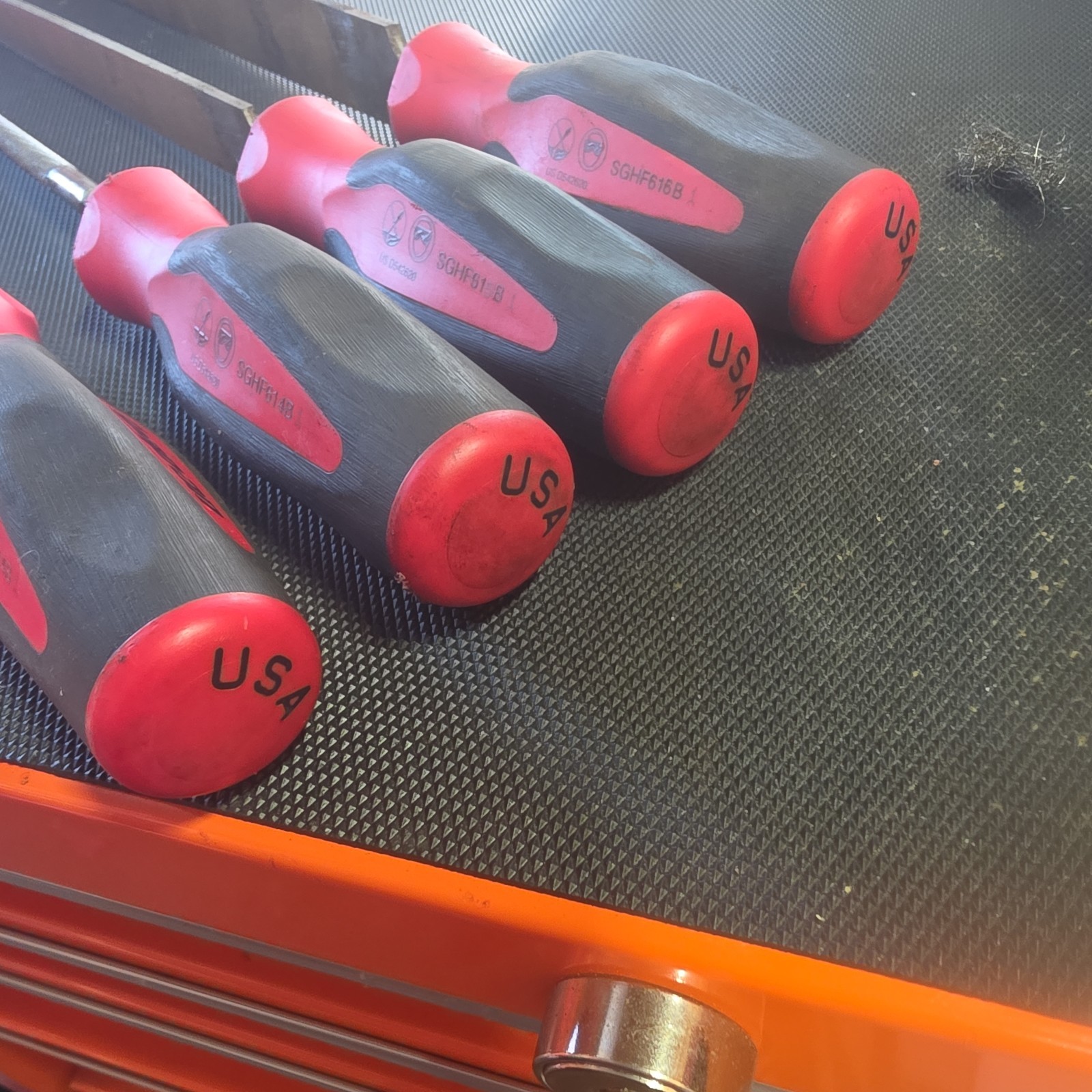 SNAP ON METAL FILE SET AND CASE X 4 GOOD CONDITION, INSTINCT GRIP C0416B