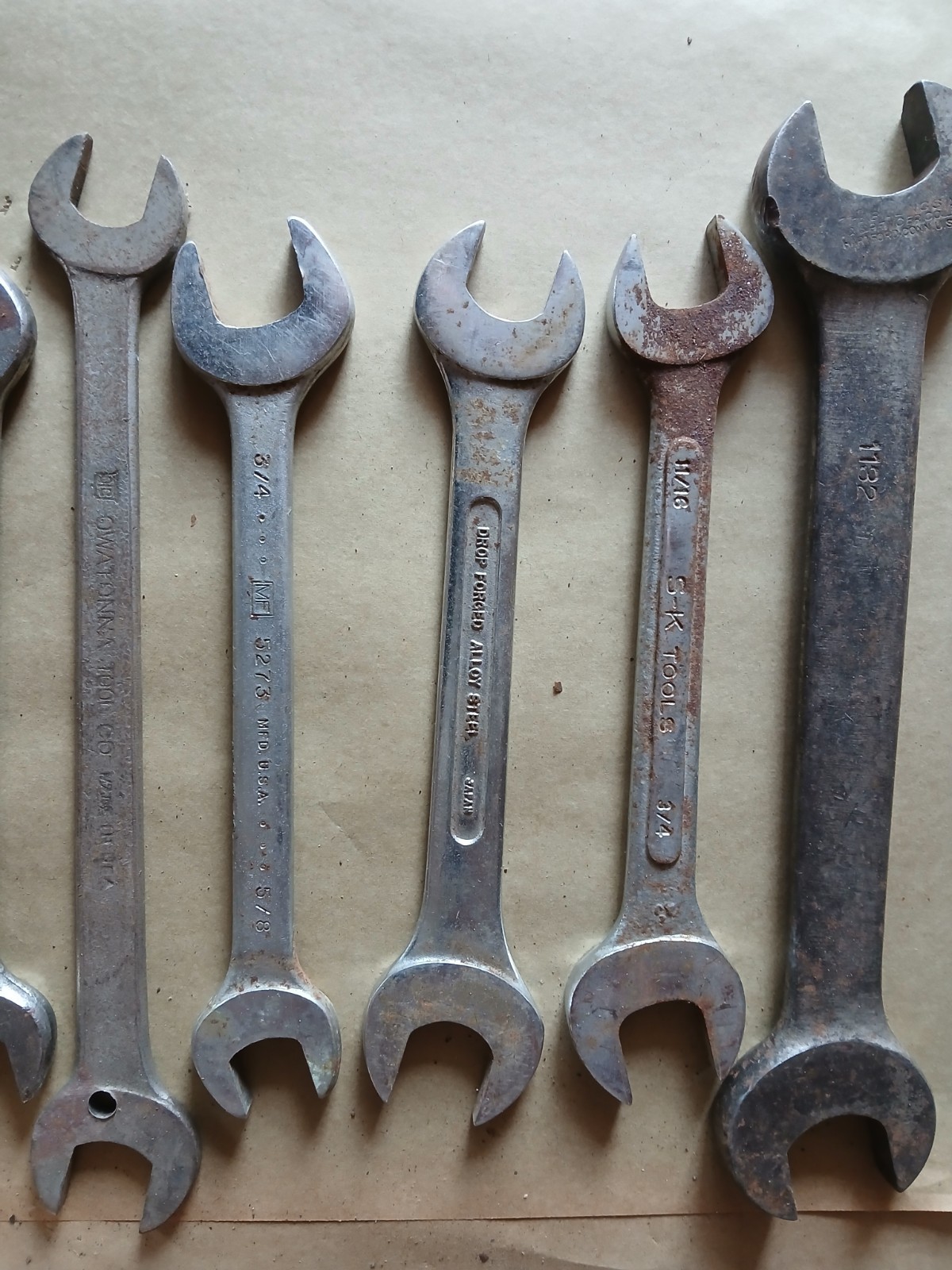 Lot of 13 Open End wrenches Yamaha sk billings otc usa mechanics tools