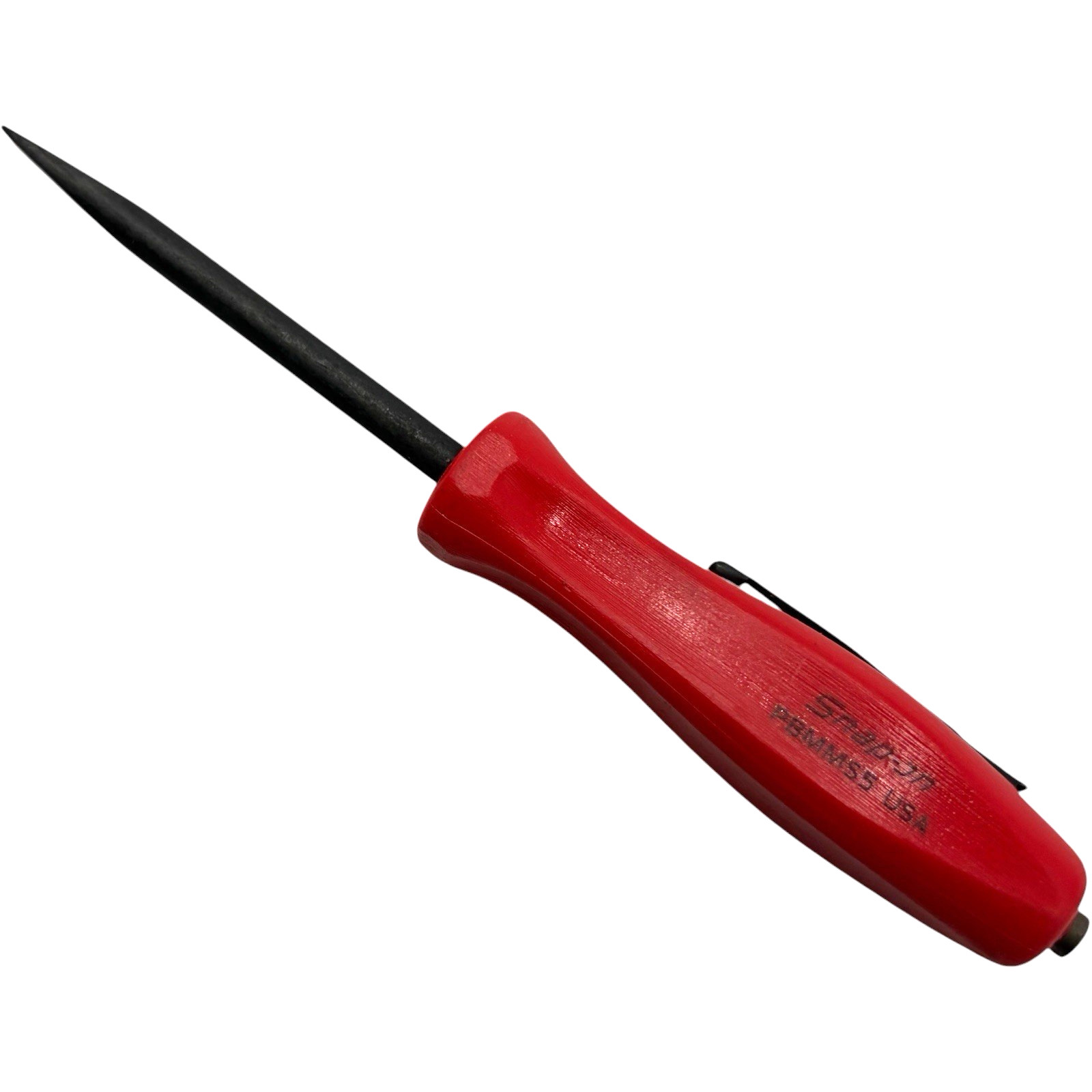 Snap On Tools Mini Magnetic Pocket Pry Bar Red 5 inch Straight Blade