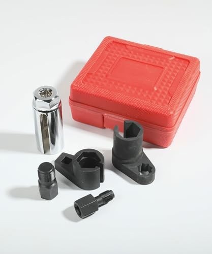 5Pcs Oxygen Sensor Socket Vacuum Wrench O2 M12 M18 Tool Renew Thread Chaser Set