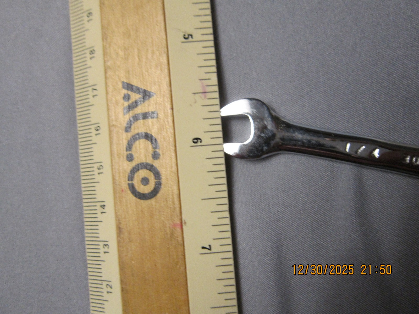 1/4″ x 5/16″ Double Open End Wrench, Groupo Urrea polished chrome NEW