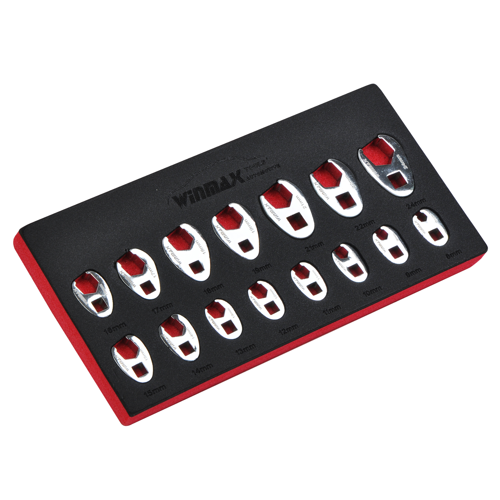 15PCS Crows Foot Wrench Set 1/2″ and 3/8” Drive Flare Nut Wrench Set 8mm to 24mm