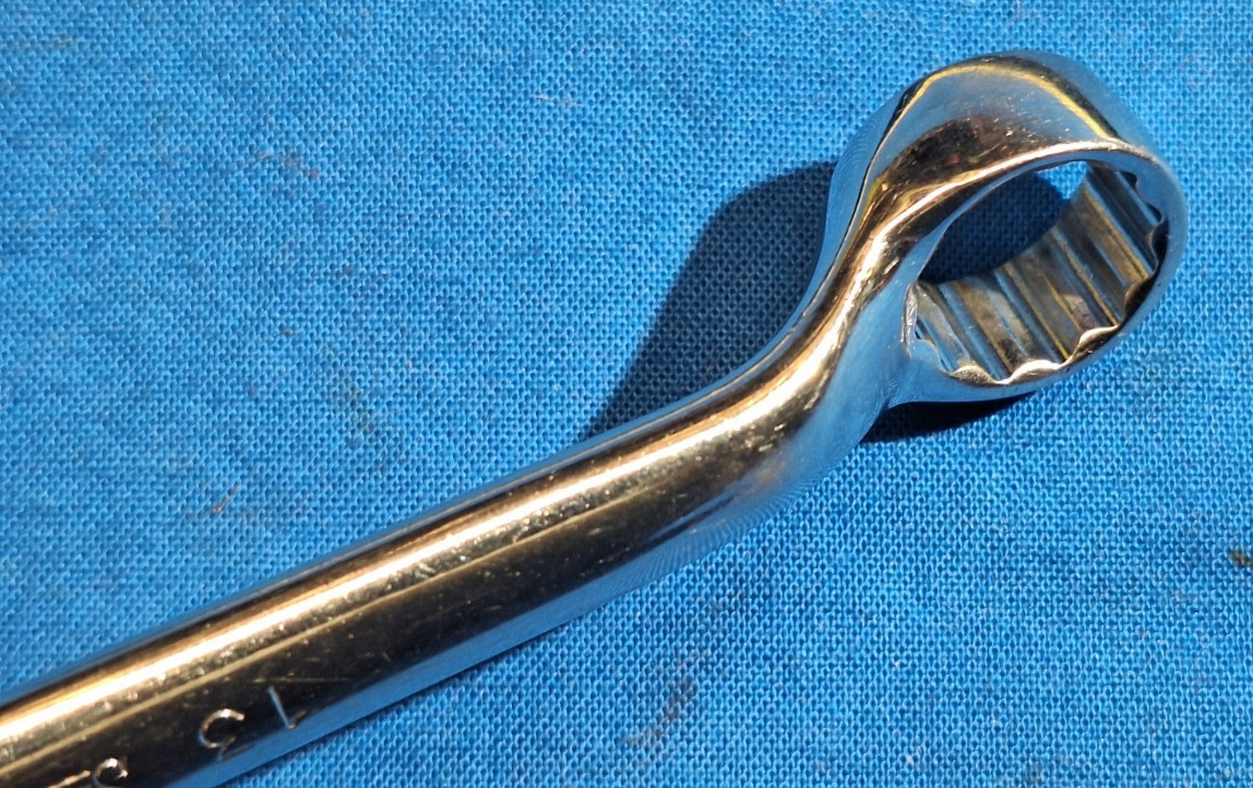 Old Logo Snap-On XSM1314 6″ long Metric 13mm-14mm 12pt short box wrench