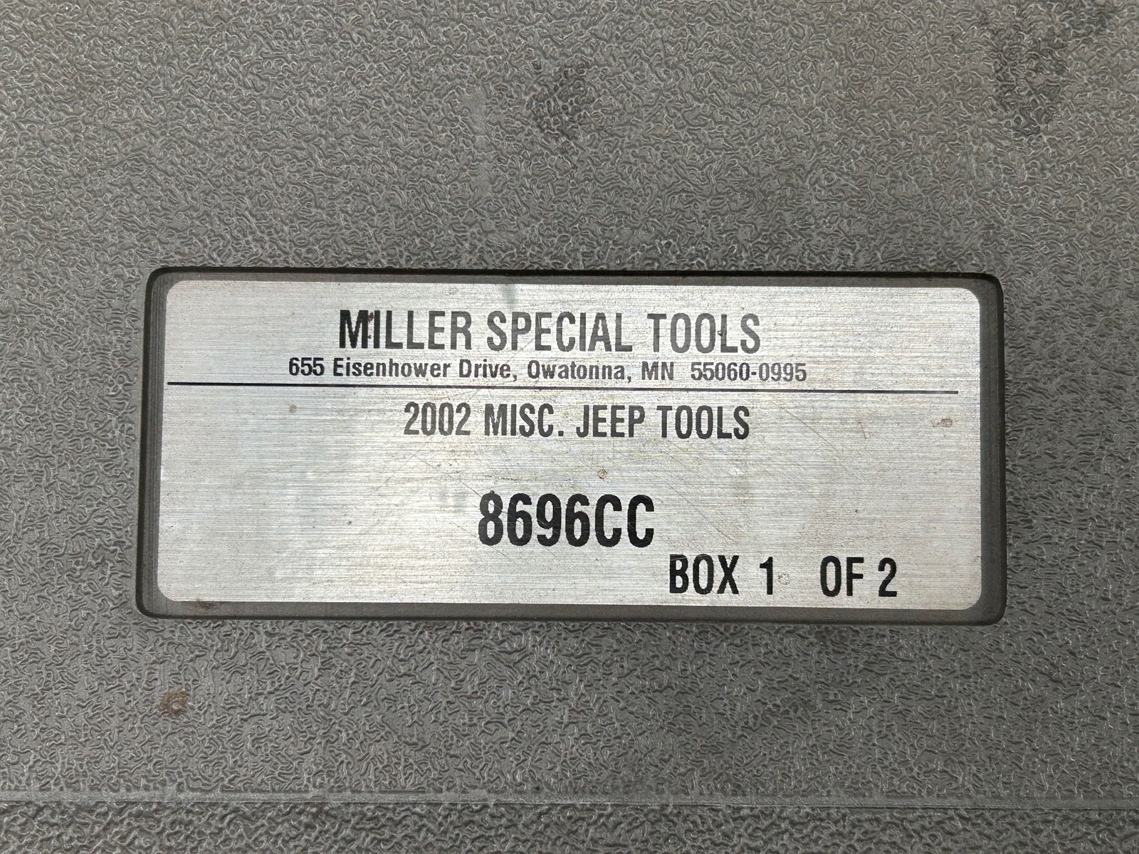 Miller 8696CC Front & Rear Axles/Suspension Specialty Tool Set Jeep 8858