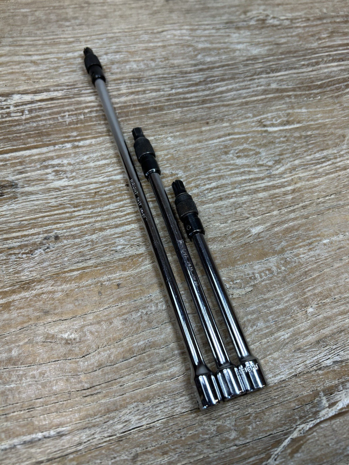 Wright 3 Pc. 1/4” Drive Locking Extension Set – – 5” 7” 11” FREE SHIP