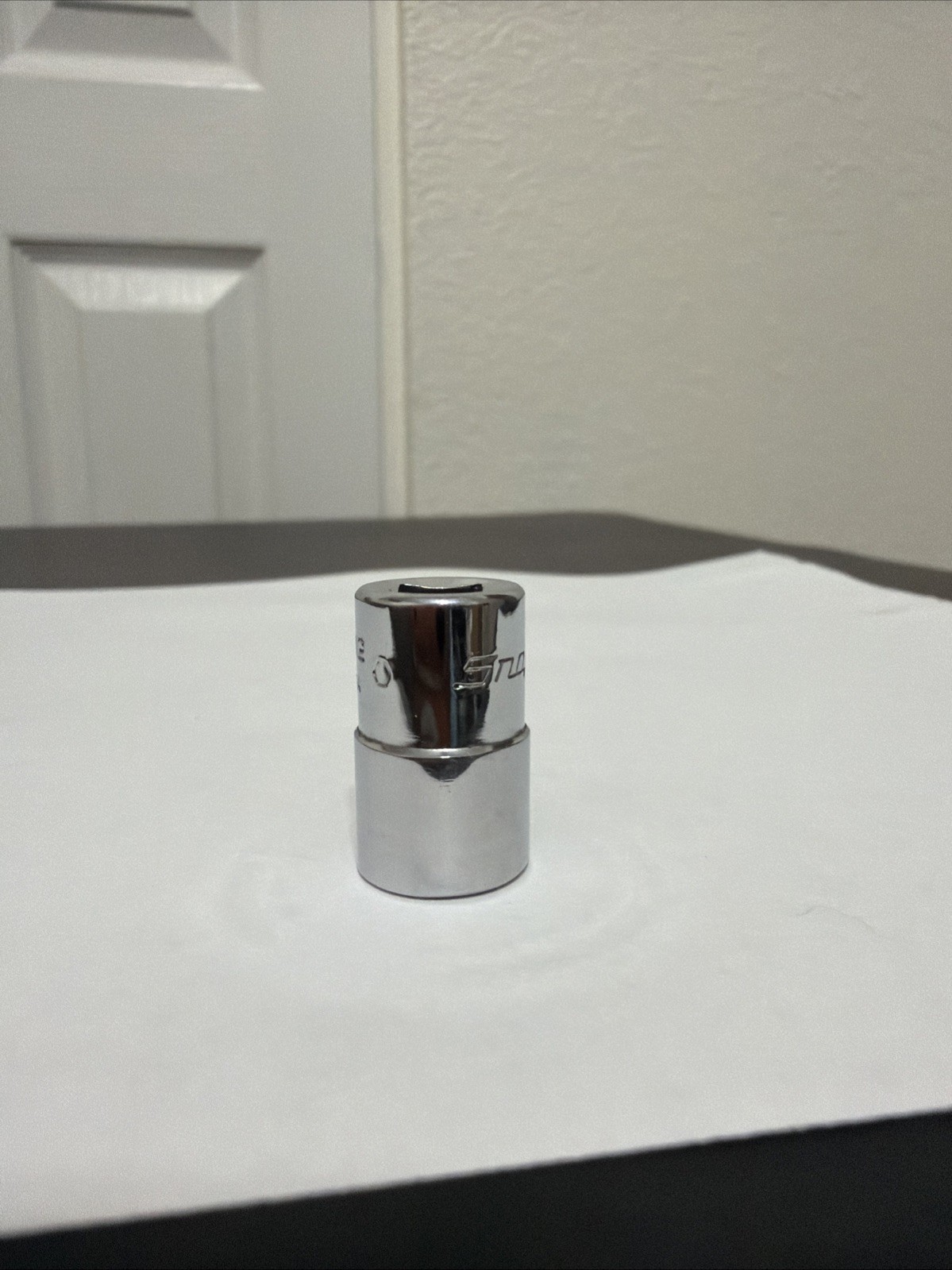 Snap On 1/4″ Drive 3/8″ 6PT SAE Shallow Chrome Socket USA TM12