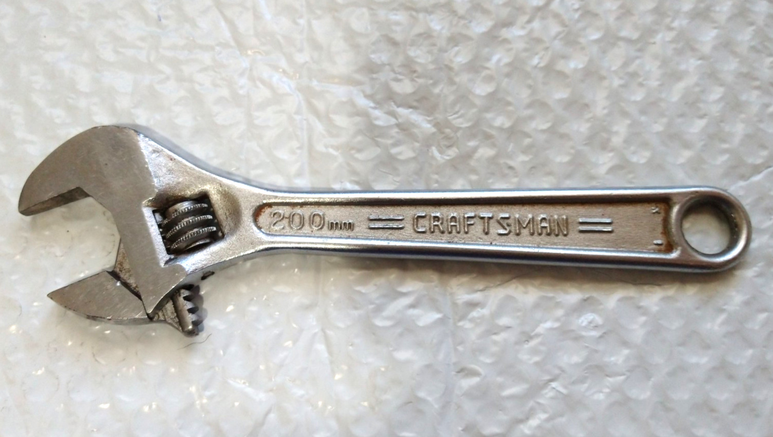 CRAFTSMAN TOOLS USA WF 44603, 1″ W. JAW, ADJUSTABLE WRENCH, 8.2″ LONG.