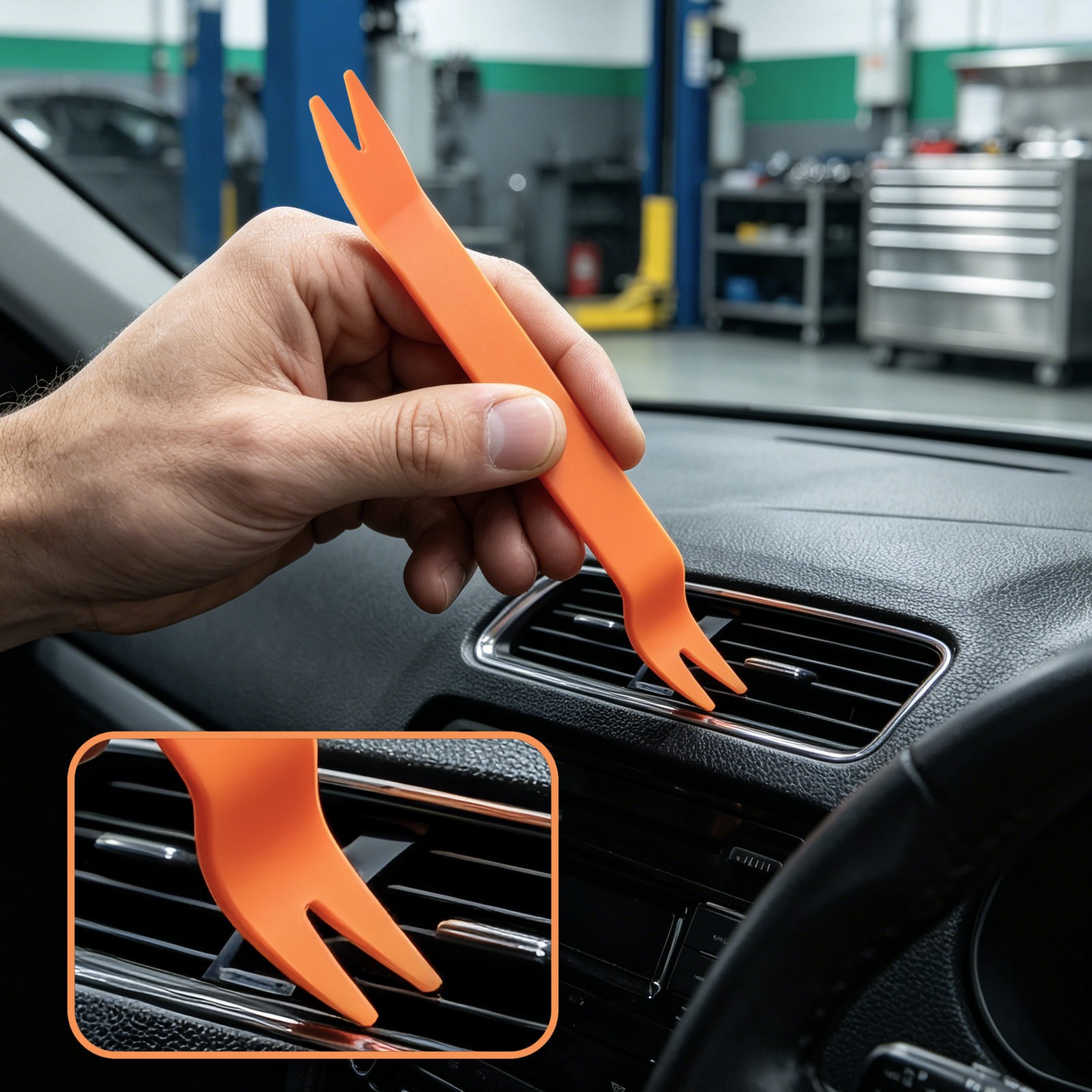 5pcs Car Door Trim Removal Tool Pry Panel Dash Radio Body Clip Installer Kit Set
