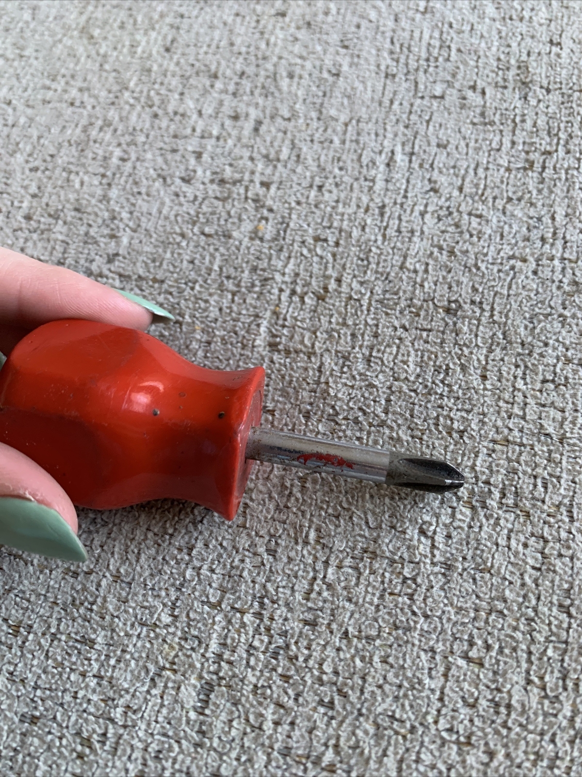 Mac P212XA Stubby Red Hard Handle Philips Screwdriver