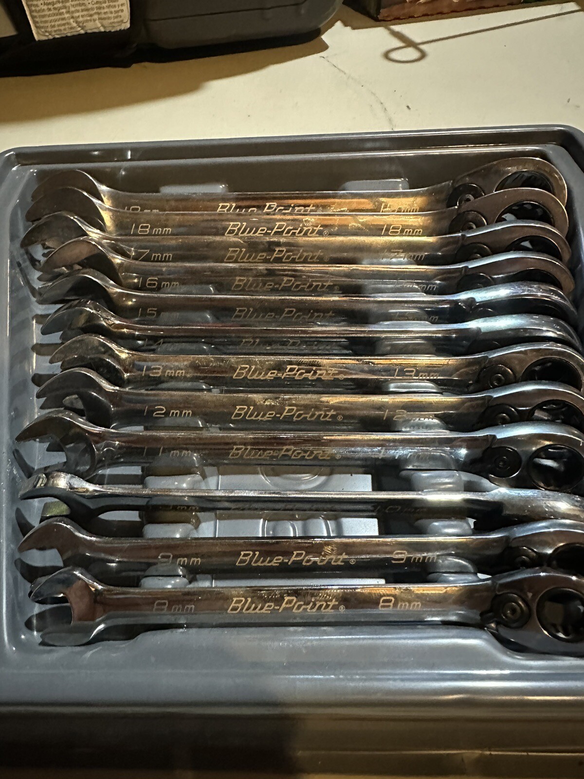Blue Point By Snapon Tools 12pc Reversible Ratcheting Wrench Set – METRIC