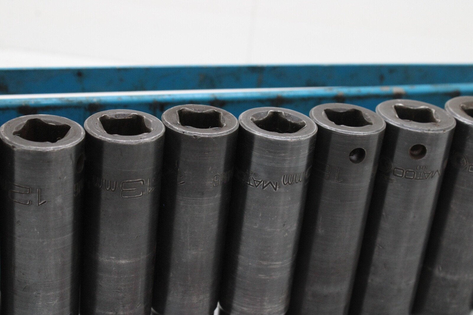 Matco CDP10M6-CDP21M6 10- 21mm 1/2″ Drive 11 Pc 6 Point Deep Impact Socket USA