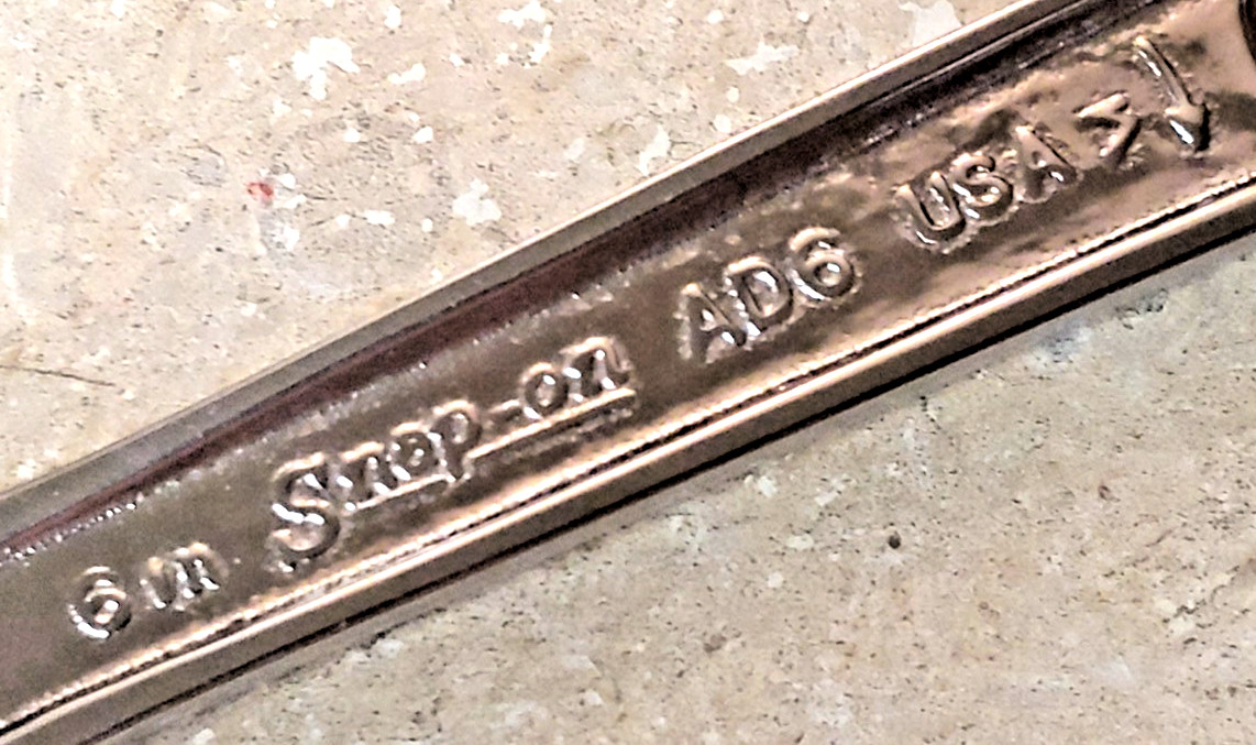 Snap-on AD6 Adjustable Wrench 6”/150 mm, VG Pristine Condition Made in USA