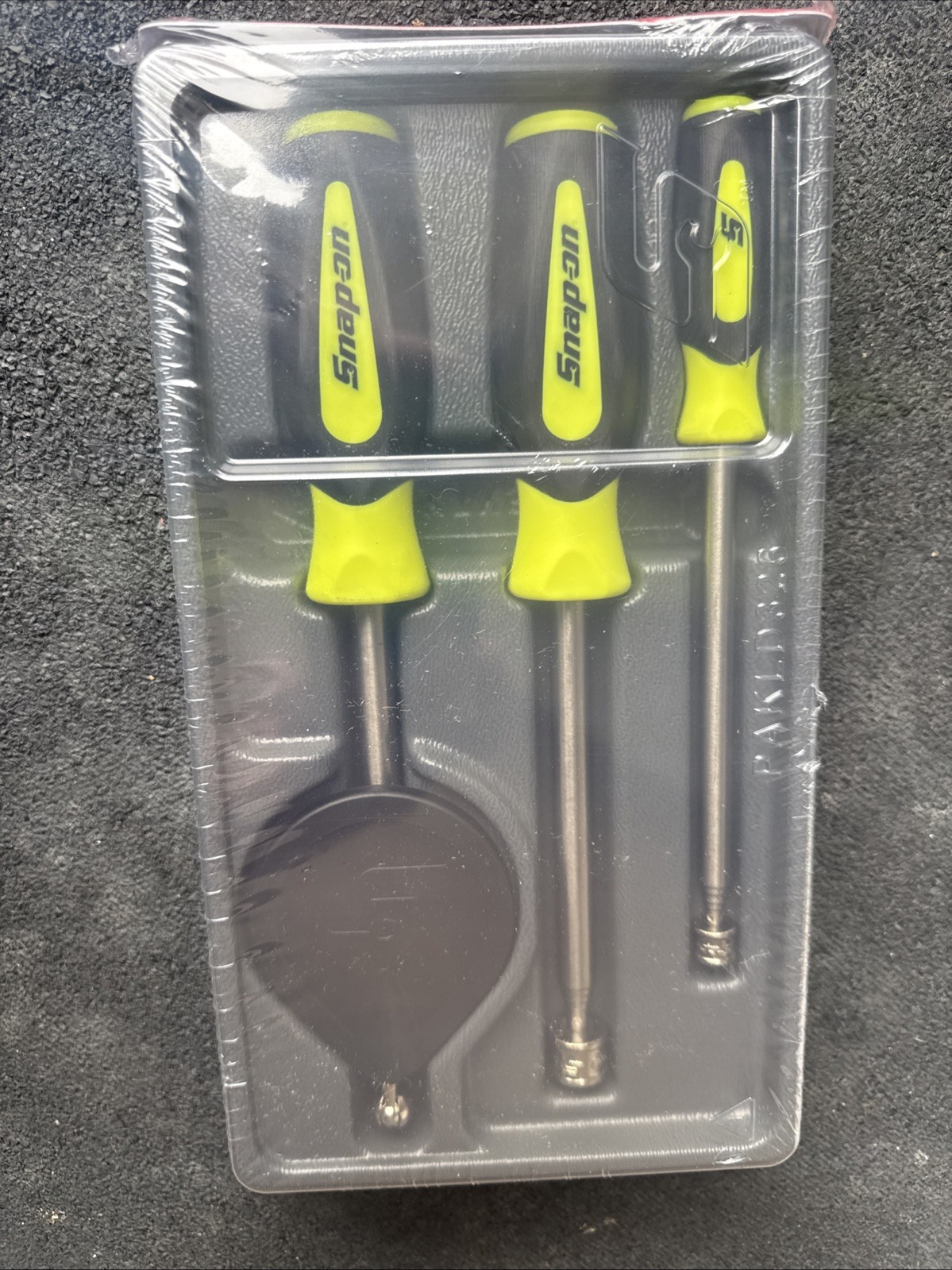 For SNAP ON Yellow 3pc Soft Grip Magnetic Pickup Tool & Mirror Set PTM30hv