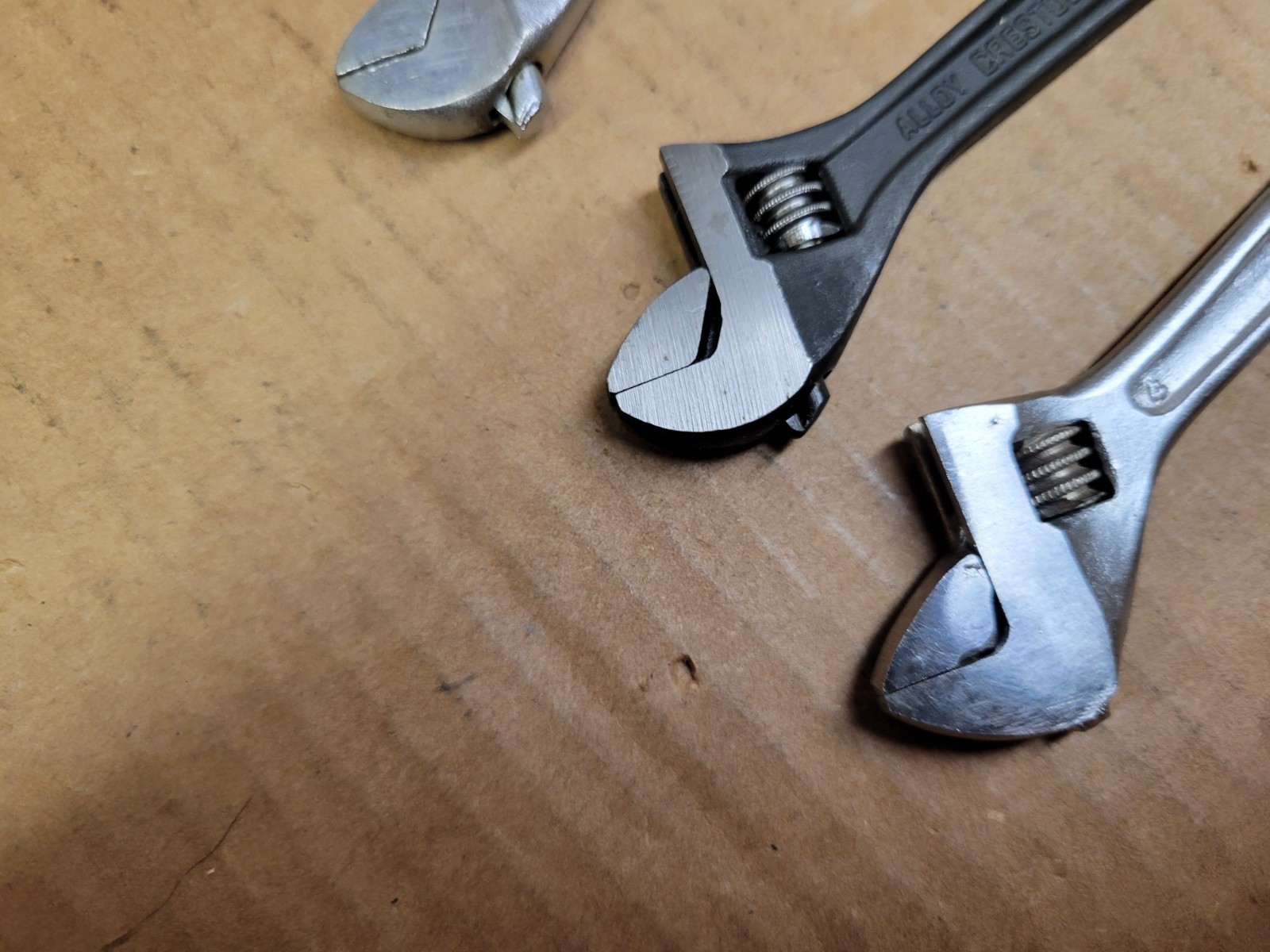 3-Piece 4″ Adjustable Wrench Lot Crestology Crescent Proto