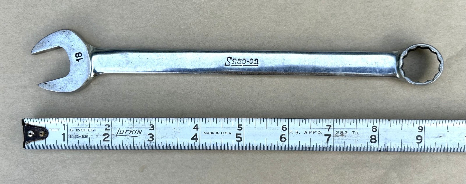 Snap-on 18mm Combination Wrench OEXM180 USA FREE SHIPPING