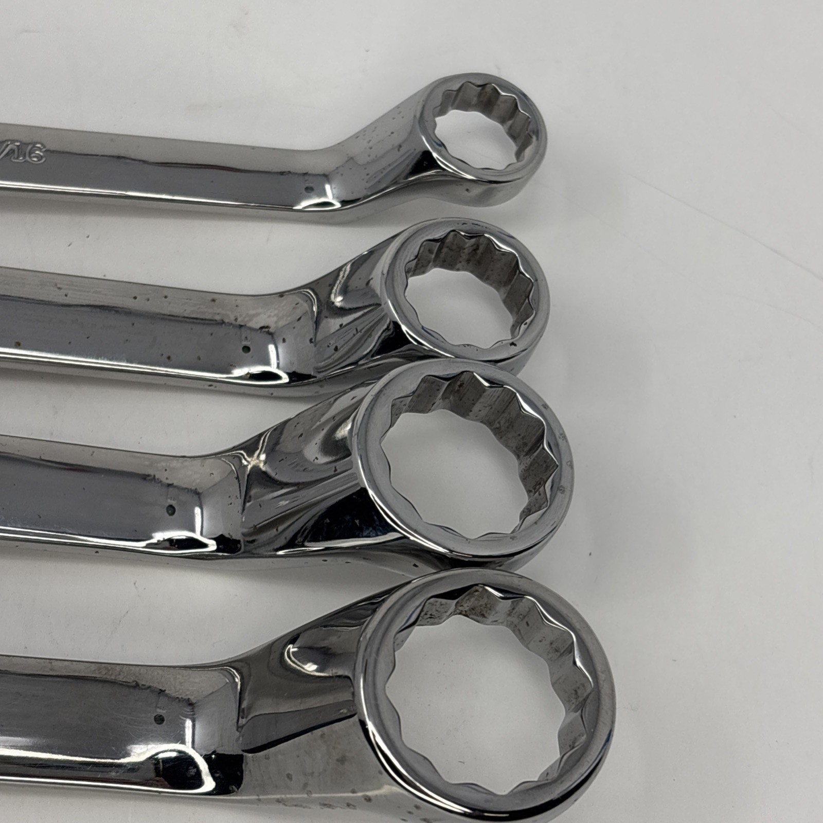Craftsman 4pc Full Polish Deep Offset 12pt SAE Wrench Set1/2-15/16″ 44317-20 USA