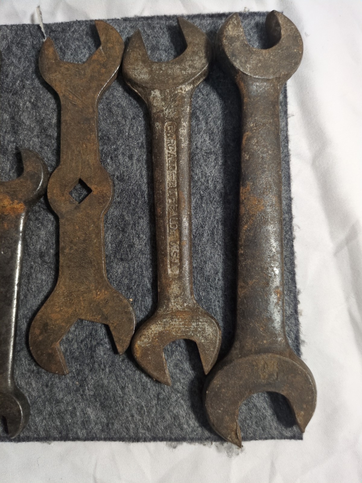 12 Wrenches, Various Sizes ( Indicated On Pictures). 4lb 9 Oz Weight.