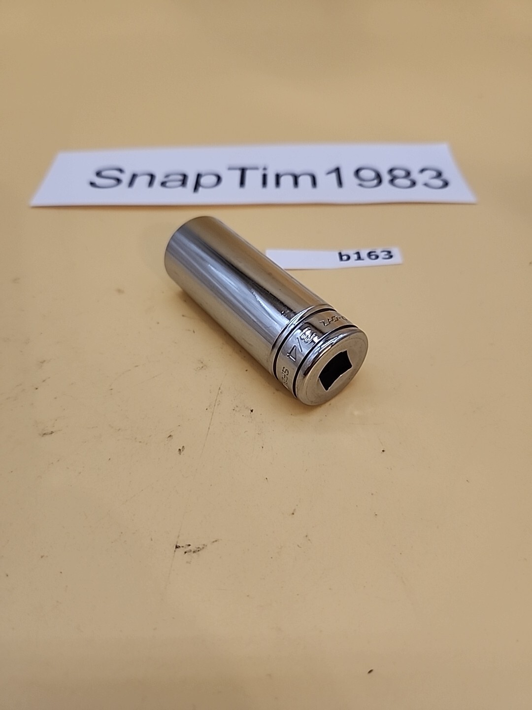 Snap-on Tools SFS241 3/4″ Chrome Deep Well 3/8 Drive 6 Point Socket USA