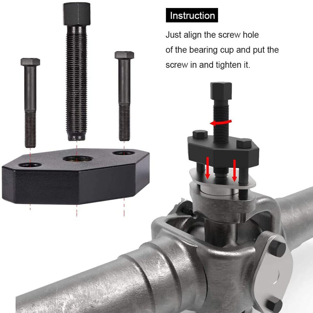 Heavy-Duty Truck 10102 U-Joint Puller & 5192 Bearing Cup Installer for Spicer