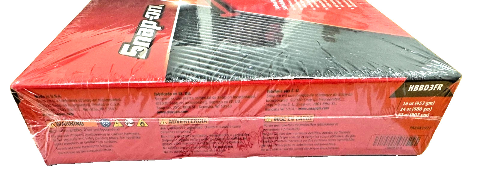 New Snap-on™ 3-pc 16 24 32 oz RED Dead Blow Hammer Foam Set HBBD3FR HBB16 HBBD32
