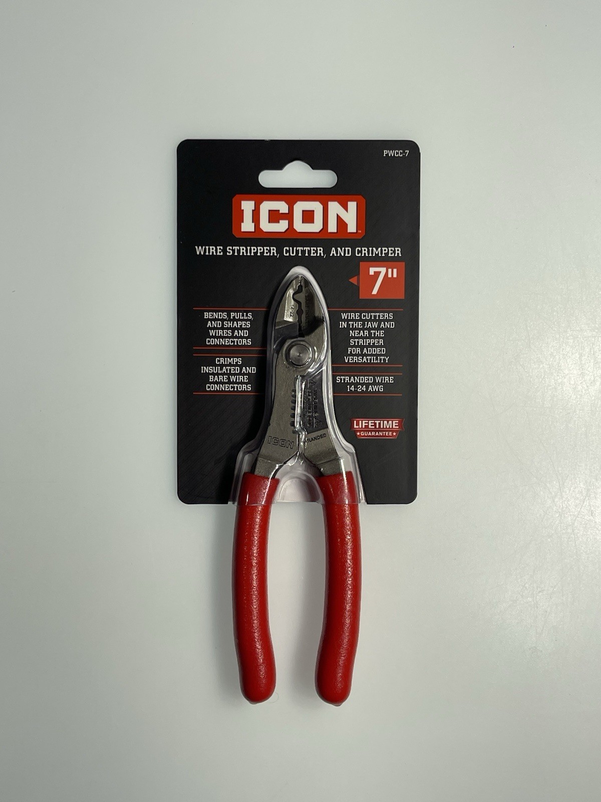 ICON 7″ Inch Wire Stripper Cutter Crimper Pliers PWCC-7