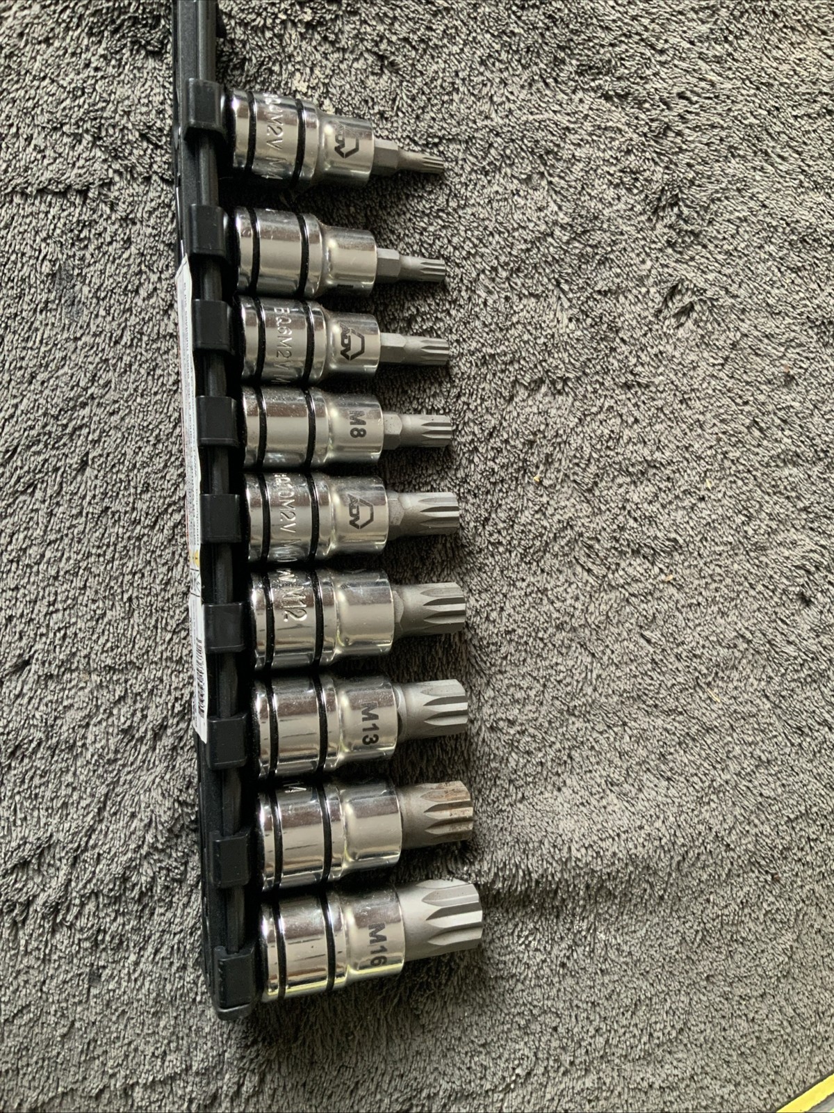 Marco Tools 9pc 3/8” Drive Triple Square Bit Socket Set, Adv….sqm92v