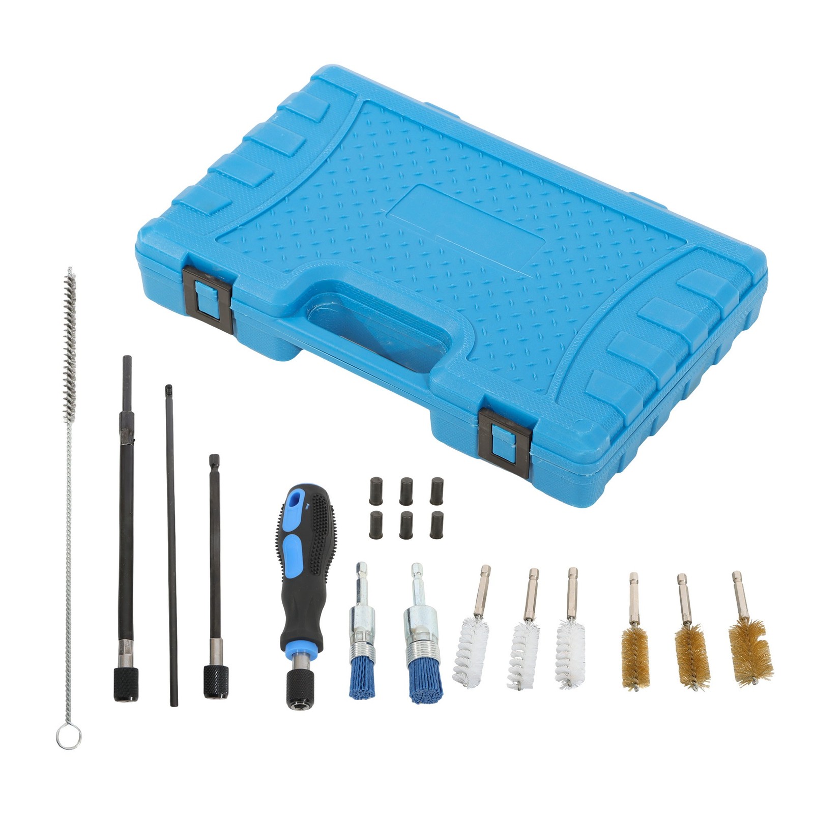 19pc Diesel Injector Seat Port Cleaner Auto Engine Maintenance Cleaning Brushes