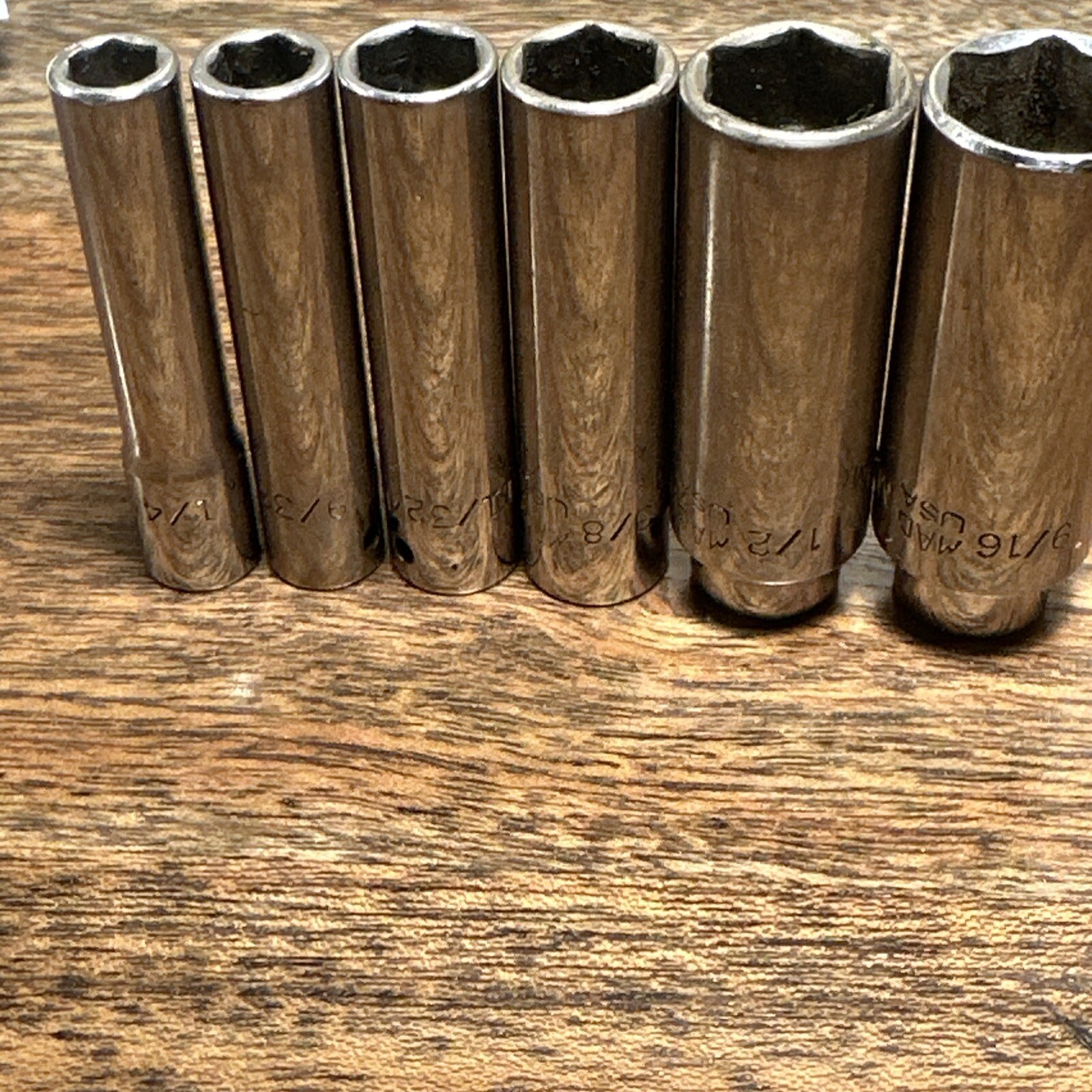 Mac Tools 1/4 Drive Sae 6 Pt Deep Socket 1/4 9/32 11/32 3/8 1/2 9/16