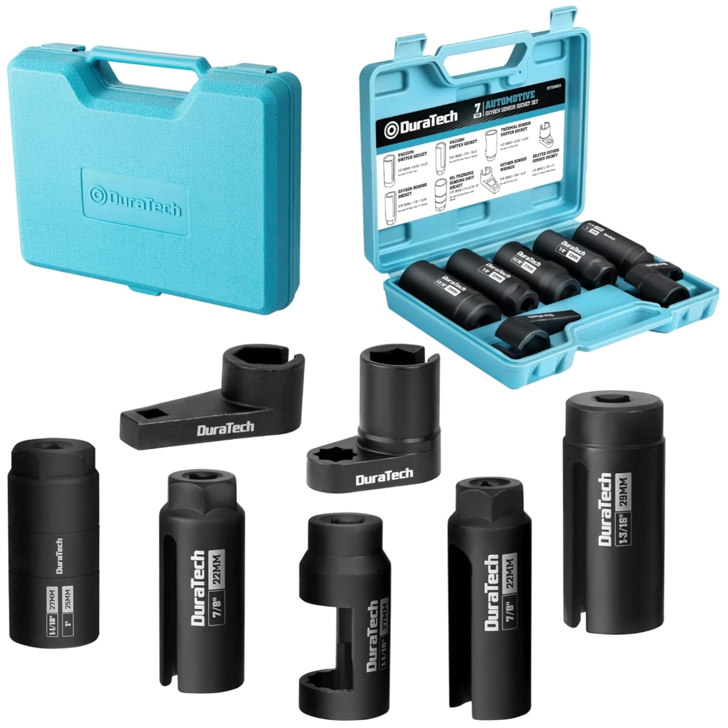 Essential 7pc O2 Sensor & Oil Pressure Socket Set