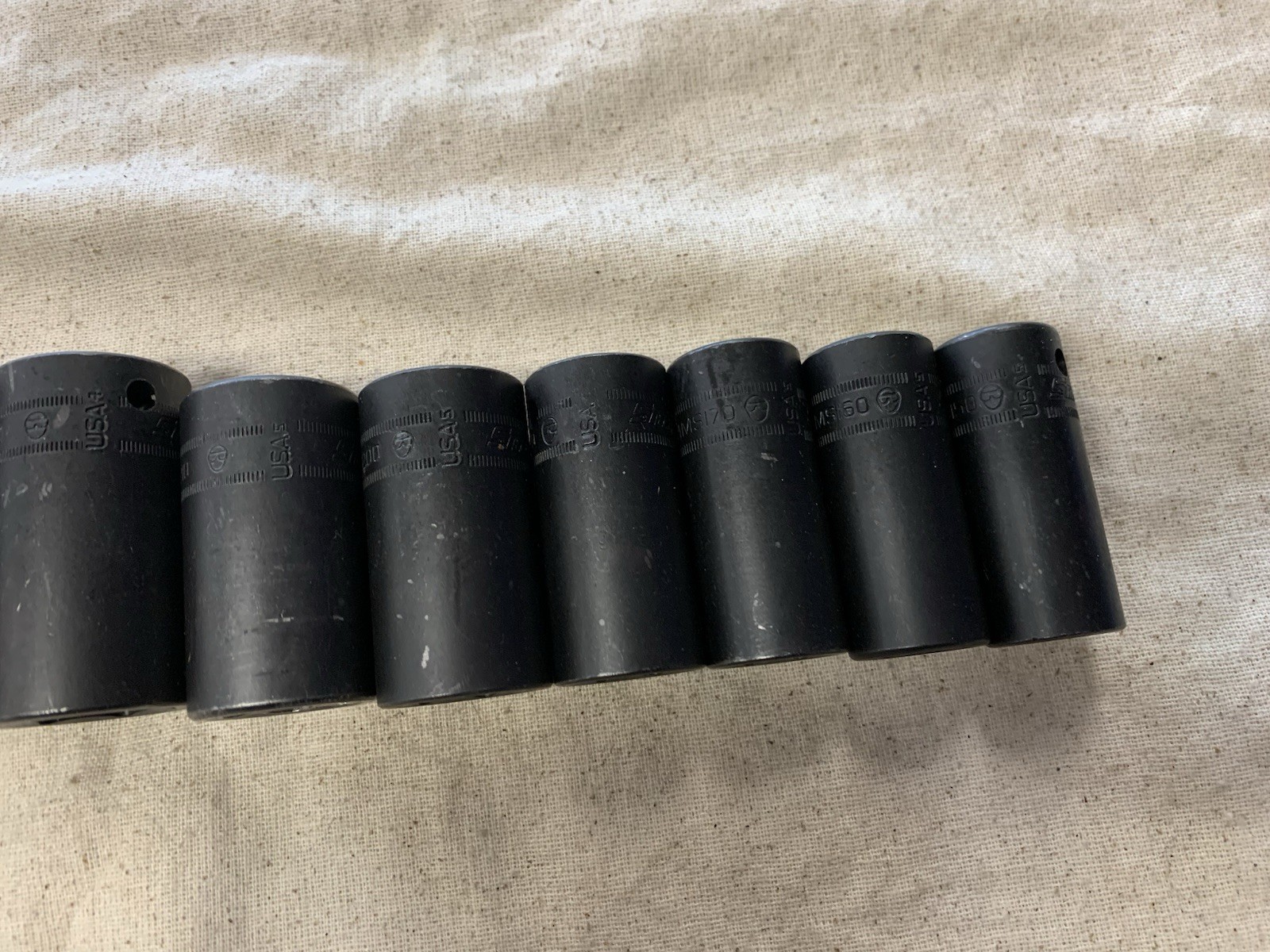Snap-on 312IMMS 11pc 1/2” Drive 6pt Metric Semi-Deep Impact Socket Set 15-27mm