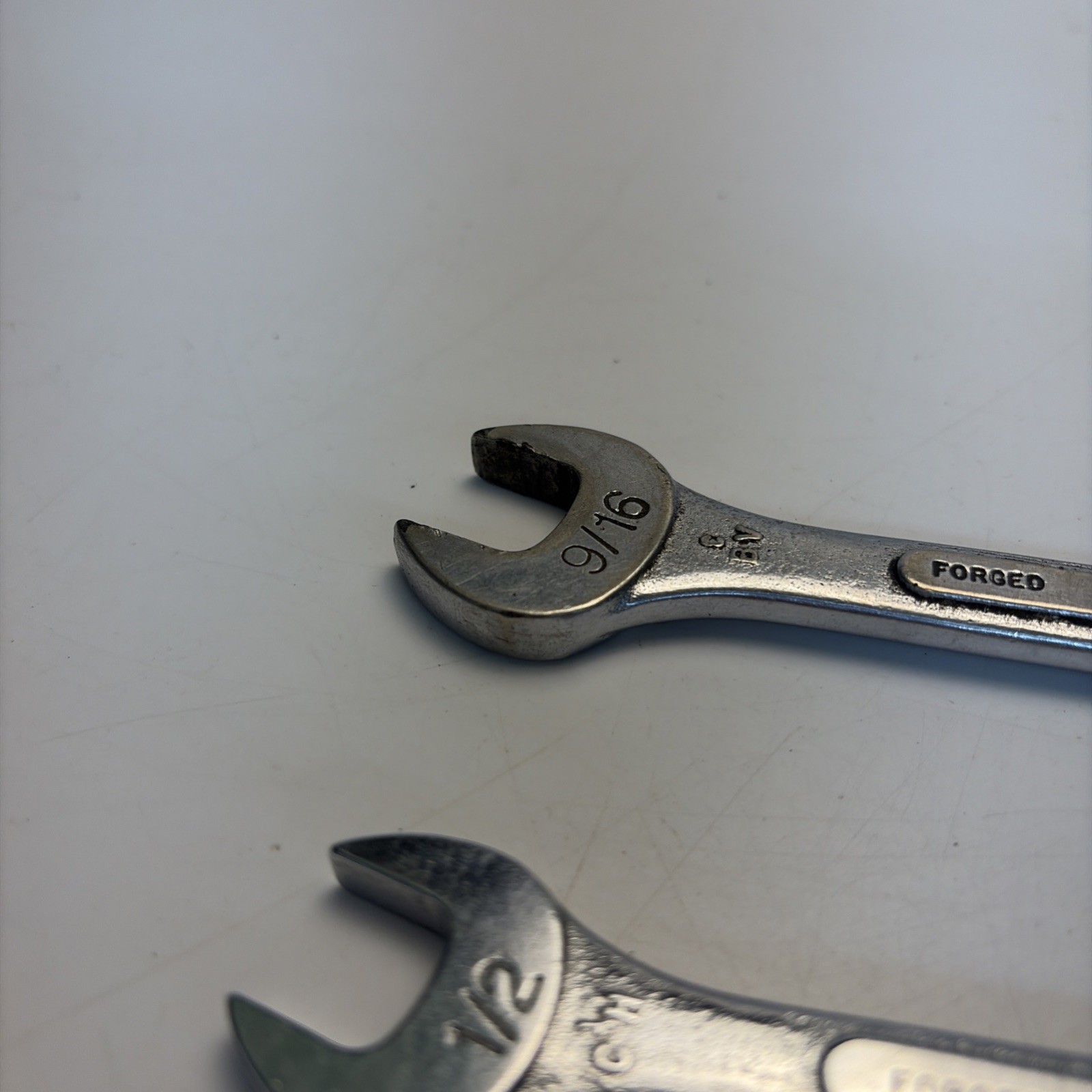 Vintage SK USA Double Open End Wrench Set 3 Pc SAE 3/8 7/16 1/2 9/16 5/8
