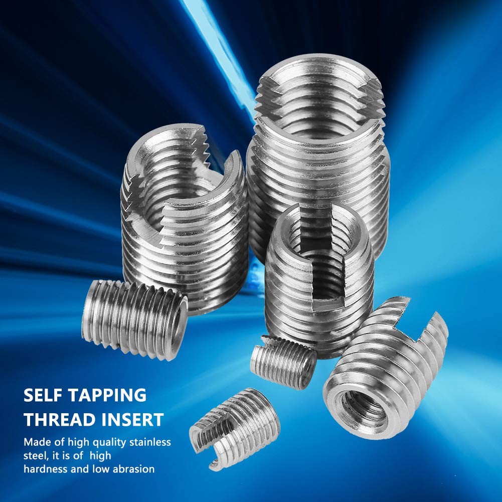50Pcs Stainless Steel Inner Thread Self Tapping Thread Inserts Set, Reinforce…