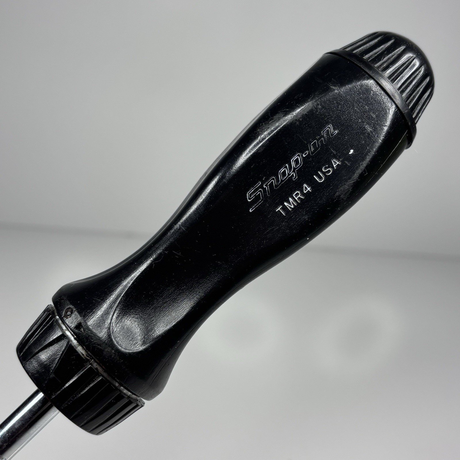 Snap On Tools TMR4 1/4″ Drive Ratcheting Spinner Handle 9” Black Hard Handle USA