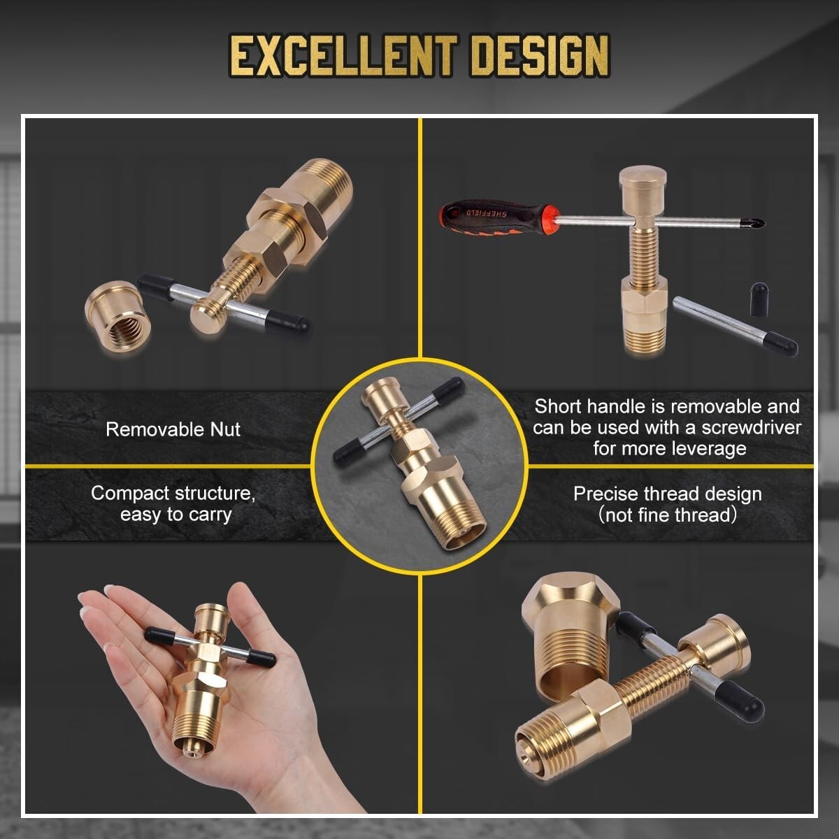 Corrosion-Resistant Olive Puller for Brass Pipes – Easy & Efficient Removal Tool