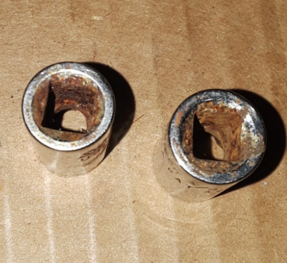 8 SnapOn Sockets 3/8 Impact 10, 15 1/4″D Chrome 7,10,11/32,3/8 & 3/8″D 9/16 3/4