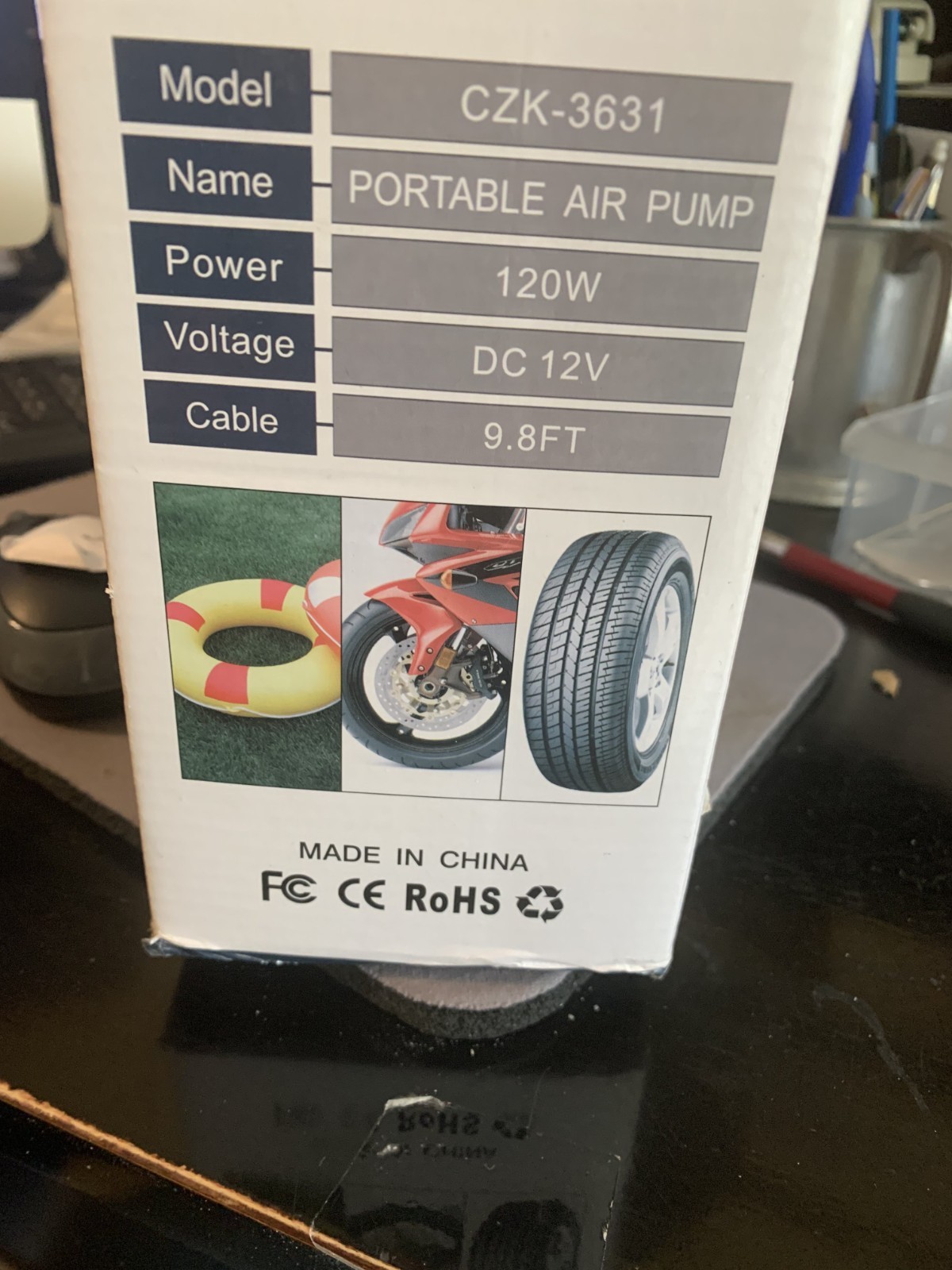 Portable air pump for car HausBell