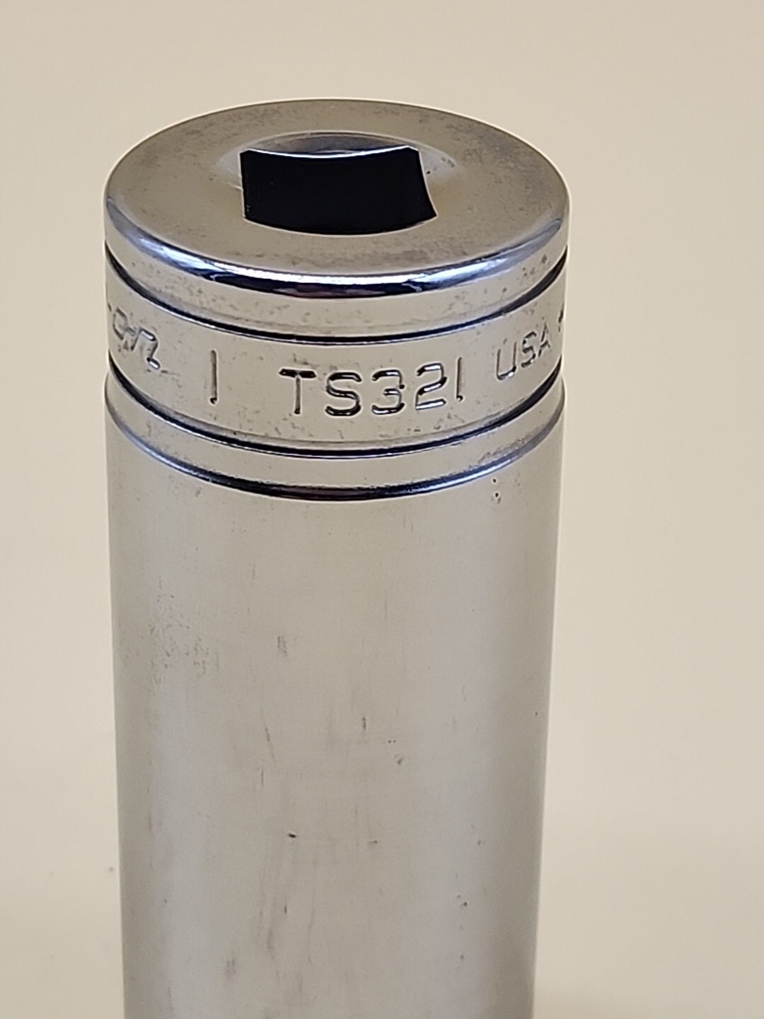Snap-on Tools TS321 1/2” Drive 6 Pt SAE 1” Flank Drive Deep Socket USA