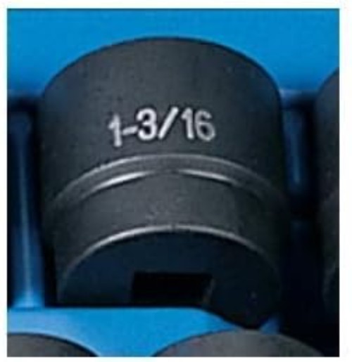 Impact Socket 1-3/16 In. 1/2 In. Drive 6pt